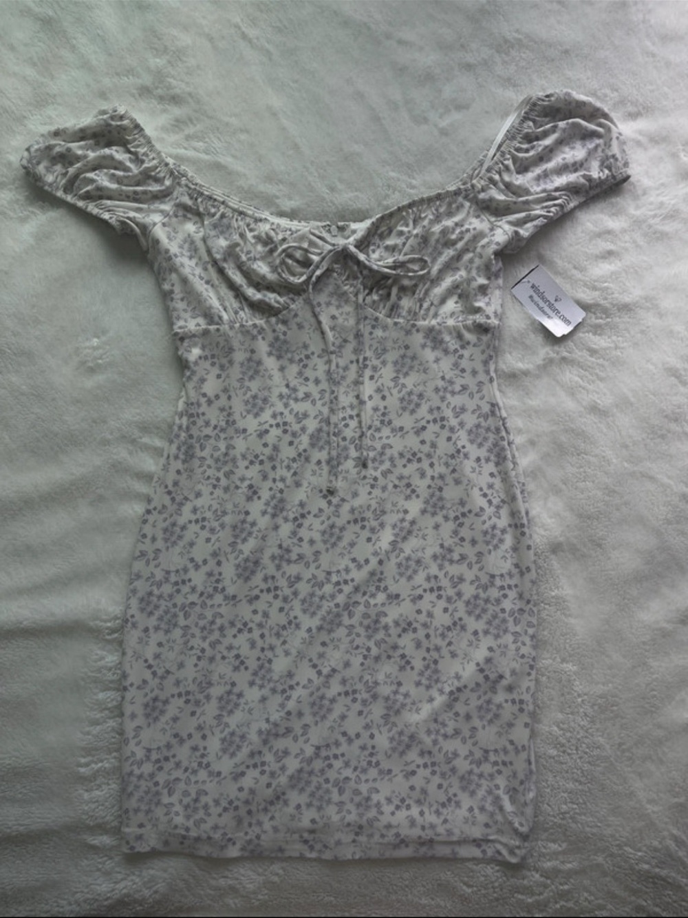 Off-Shoulder Floral Mini Dress